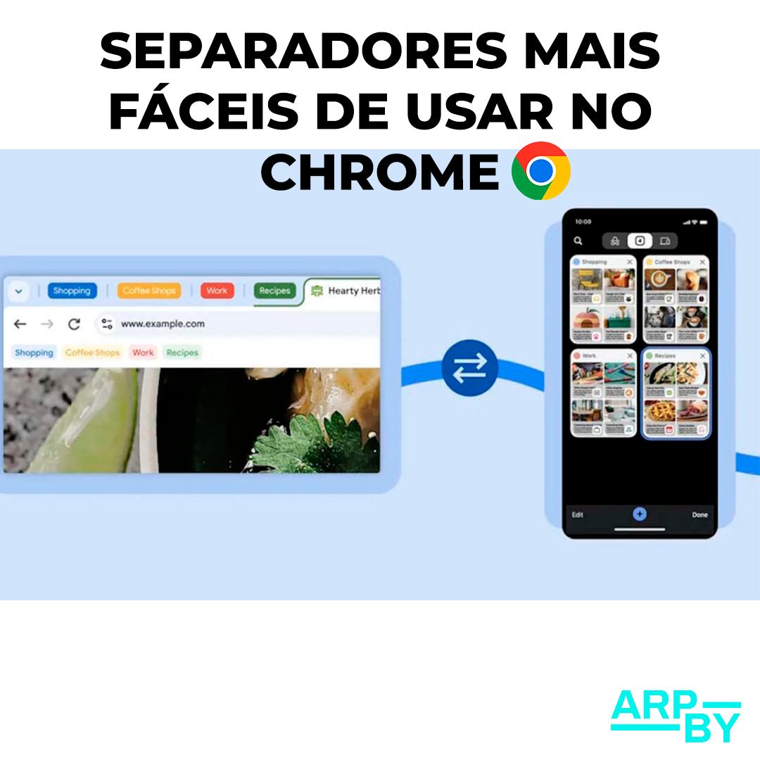 Google tornou muito mais interessante a utilização de separadores no Chrome Google tornou muito mais interessante a utilização de separadores no Chrome